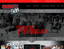 Tablet Screenshot of crossfit508.com